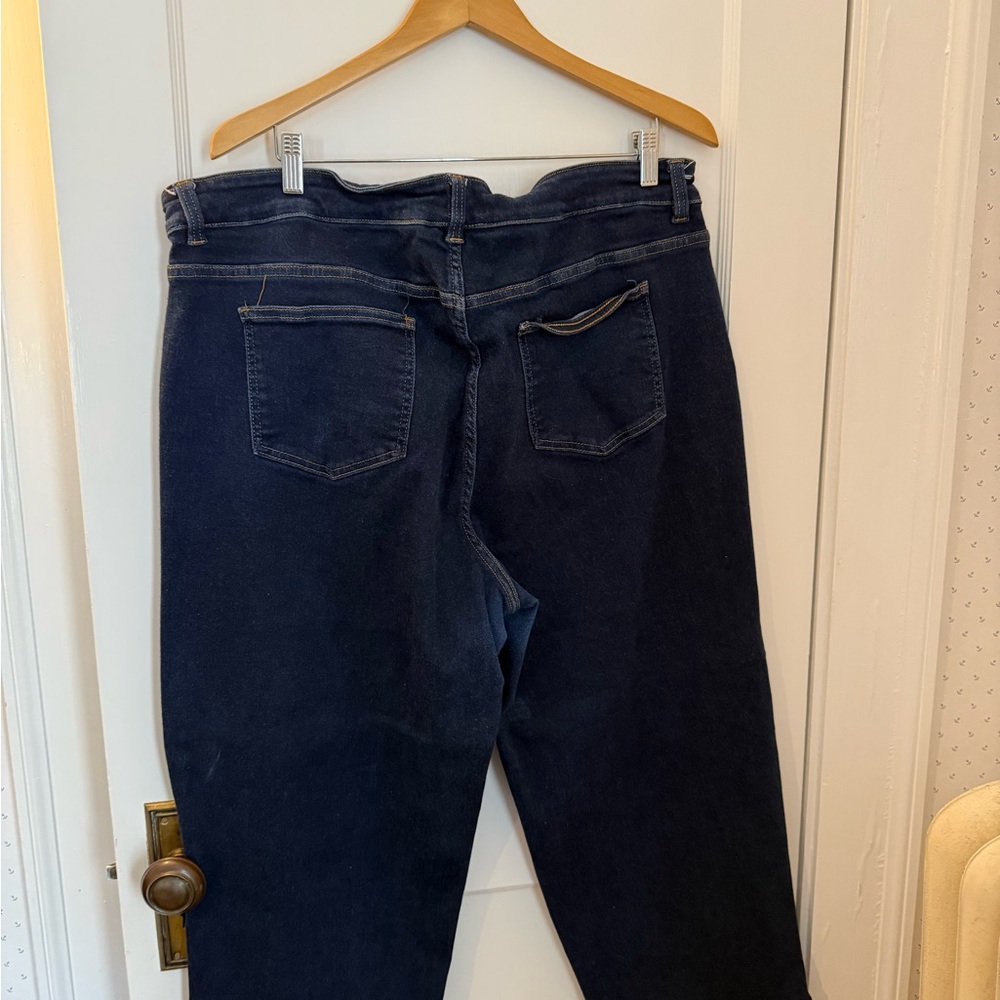 Universal Standard Dark Blue Jeans - Classic Straight Fit 20 - Picture 2 of 3
